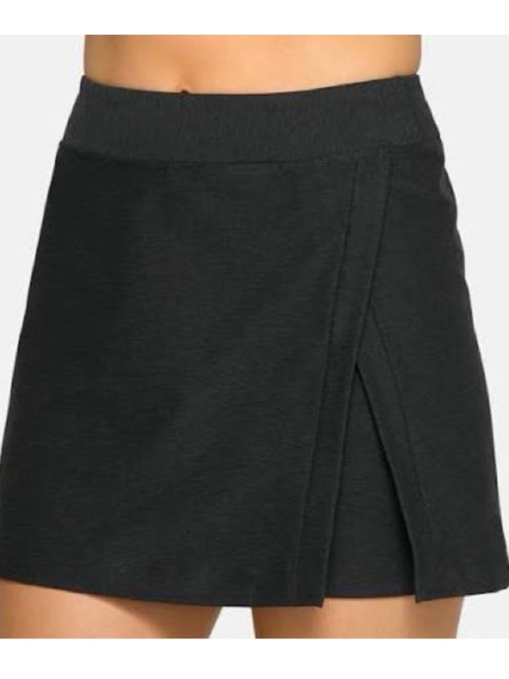 Outdoor Voices Black Athletic Skort with Wrap Detail